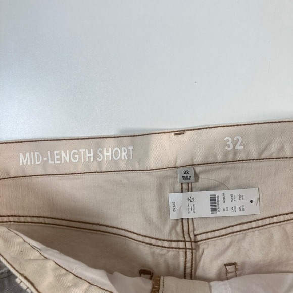 NEW J.Crew Women's Denim Shorts 32 7" High Rise Mid Length Ivory Jorts 90s NWT - Picture 3 of 8